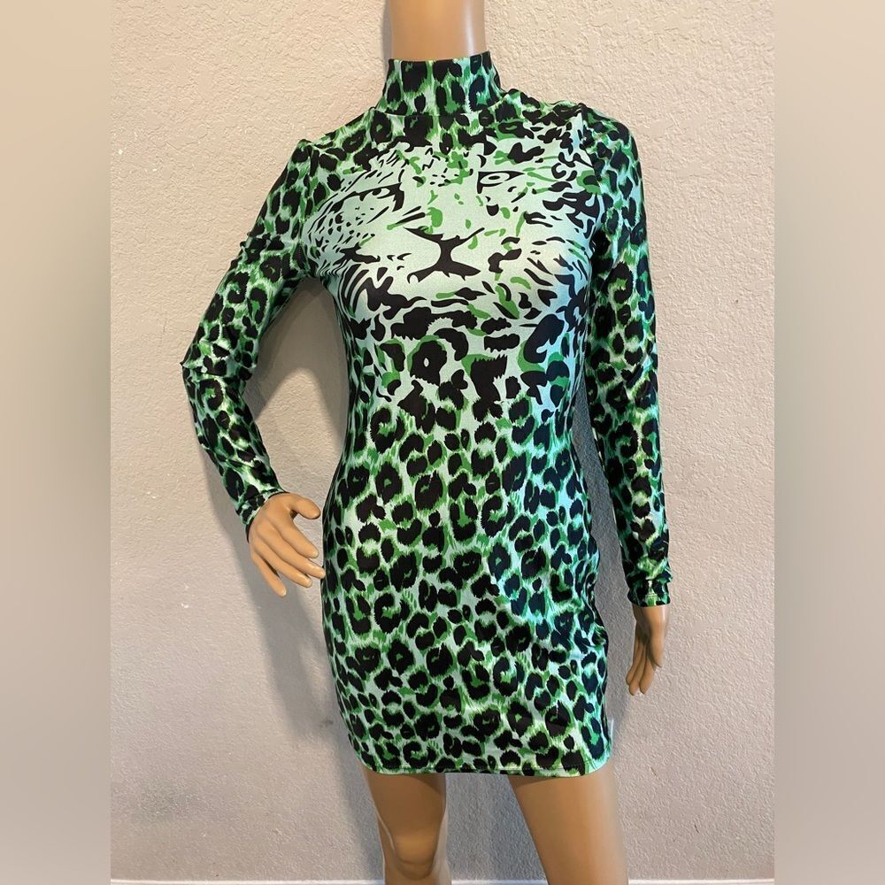 Eye-catching  lepord |tiger |bodycon dress size med